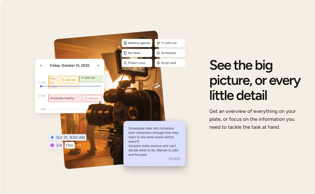 Evernote — See the big picture, or every little detail