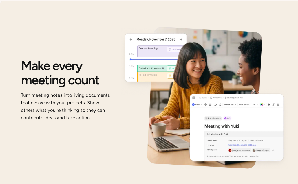 Evernote — Make every meeting count